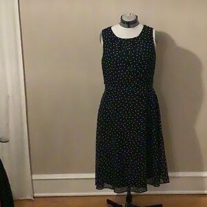 Chetta B Black Dress with White Dots
